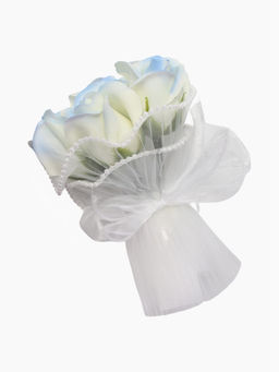 Набор из 6 нежных бело-голубых мыльных роз - SB BEAUTY фото 3