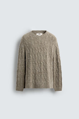BRUSHED CABLE-KNIT JUMPER - Zara фото 8