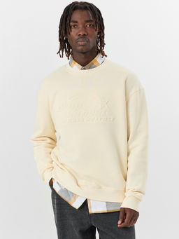 Свитшот мужской кремовый с надписью drop the beat... - Mark formelle фото 5