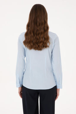 Kad_n A__k Mavi Uzun Kollu Basic G_mlek - U.s. polo assn фото 5