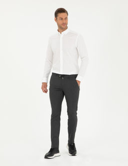 Antrasit Slim Fit Kanvas Pantolon - Pierre cardin фото 3
