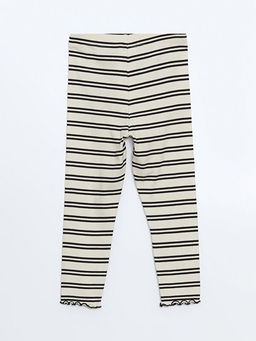 Beli Lastikli ?izgili K?z ?ocuk Tayt