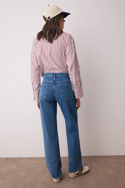 Mavi Yuksek Bel Comfort Yeni Straight Jeans TWOAW26JE00148 - Trendyolmilla фото 4