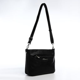 Сумка кросс-боди на молнии, цвет чёрный - Simaland фото 8