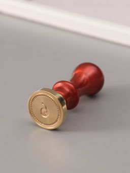 Печать для сургуча с пластиковой ручкой «Классика цифра 6», 2.5×2.5×6.3 см