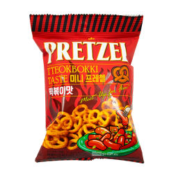 Мини-крендели "Претцели" со вкусом токпокки Самджин/Samjin, Корея, 70 г