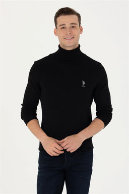 Мужской черный базовый свитер - U.s. polo assn фото 6
