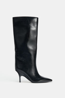 KITTEN HEEL KNEE-HIGH BOOTS - Zara фото 9