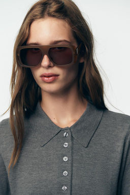 PLAIN KNIT POLO SHIRT - Zara фото 4