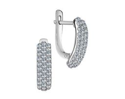 Серьги из серебра куб.циркон., В10-0014
