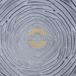 Десертная тарелка Magistro Рифл, d=20.5 см, стекло, голубая