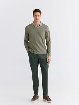 Polo Yaka Erkek Sweatshirt