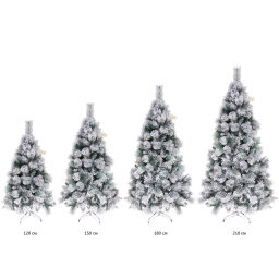 Елка "Зимняя метель" 120 см, ПВХ+леска с белым напылением (248 веток)