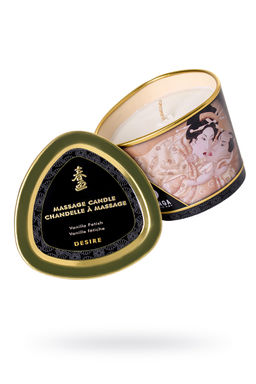 Массажное аромамасло в виде свечи Shunga Желание. Ванильный фетиш (Desire.Vanilla Fetish), 170 мл