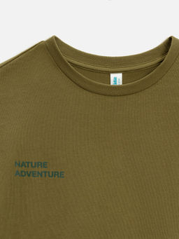 ACOOLA / Футболка детская для мальчиков Eclair хаки  фото 5