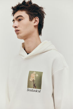 Sudadera con capucha y estampado Loose Fit - H&m фото 4