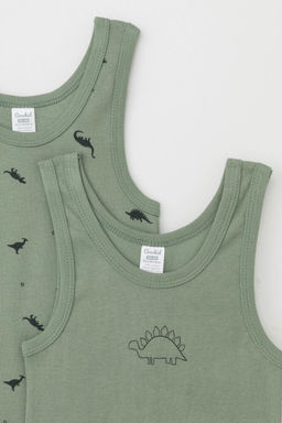 К 1182-2уп/нефритовый,динозавры Ал набор майка для мал - Crockid фото 2