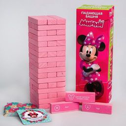 Игра Падающая башня Для лучших подруг, Минни Маус, 54 бруска