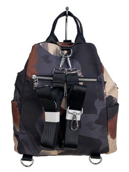 Молодежная сумка- рюкзак из текстиля мультицвет - Greta фото 2