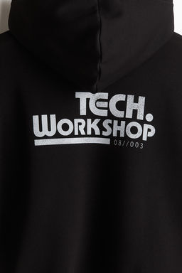 Sudadera con capucha y estampado Oversized Fit - H&m фото 5