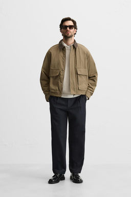 CONTRAST-COLLAR PADDED JACKET - Zara фото 9