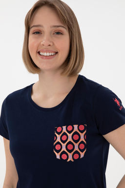 Kad_n Lacivert Ti__rt Sepette S_rpriz _ndirim - U.s. polo assn фото 2