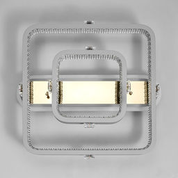 Люстра с ПДУ «Люминара» 2хLED 106 Вт 3000-6000К RGB серый золотой 50×47×16 см