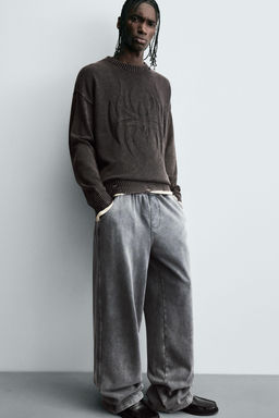 REVERSIBLE SWEATER WITH RIPPED EFFECT - Zara фото 5