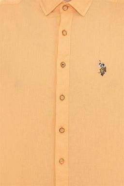 -50% Рубашка мужская оранжевая Uzunkol Basic - U.s. polo assn фото 6