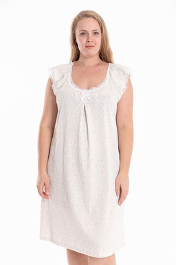 Сорочка М325405бб бежевый/белый - Елена фото 2