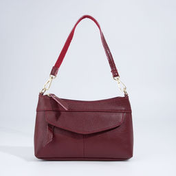 Сумка кросс-боди на молнии, цвет бордовый