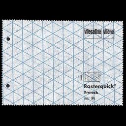 Нетканный материал (флизелин) для творчества Freudenberg неклеевой для пэчворка Rasterquick Dreieck треугольник ФАСОВКА 50 г/кв.м 90 см x 100 см белый (53256621)