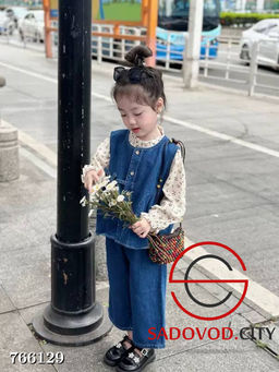 Джинсовый костюм тройка для девочки - Bruno фото 6