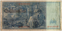 Банкнота 100 марок 1910 года Германия