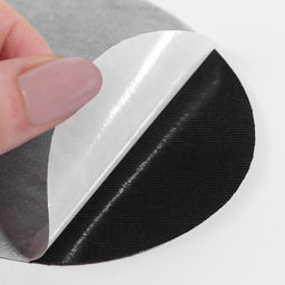 Цена за 2 шт. Заплатки для одежды, 15.5×9.5 см, термоклеевые, 2 шт., чёрные