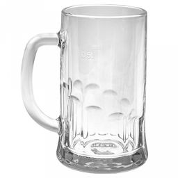 Кружка для пива стеклянная "Пит" 500мл, д8,5см, h16см (Россия)