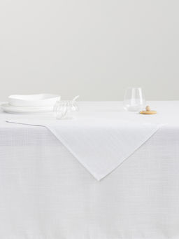 Салфетка под приборы, 30х45 см, прямоугольная, полиэстер, бело-серебристая, Floe - Anna lafarg фото 5