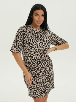 Платье домашнее Леопард Серый женская - София фото 2