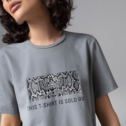 Футболка из хлопка Модная перезагрузка (серая) - Charutti фото 3