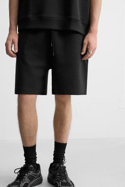 INTERLOCK TEXTURED BERMUDA SHORTS - Zara фото 6