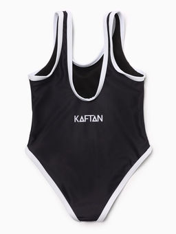 Купальник для девочки слитный KAFTAN: California, чёрный, размер 34 (122-128 см)