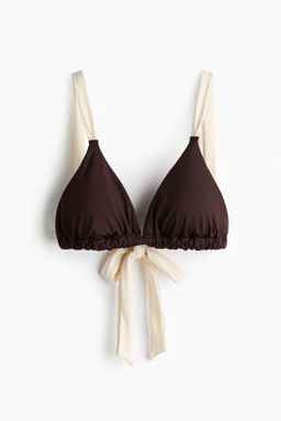 Top de bikini triangular con relleno