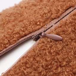 Наволочка декоративная Этель Boucle 43х43см, цвет коричневый, полиэстер  фото 3