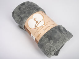 АРТ 007 Покрывало- плед с тиснением 150*210 "Дым"