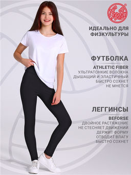 Футболка спортивная+легинсы спортивные 2ДФЛ5786063