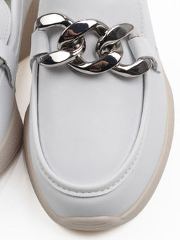 06-YG107-1 WHITE Туфли женские (натуральная кожа)