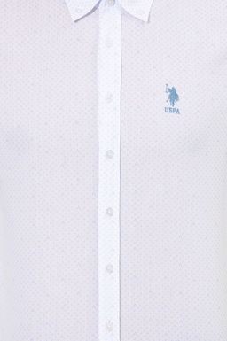 U. S. Polo Assn / Мужская белая рубашка с длинным рукавом - U.s. polo assn фото 6