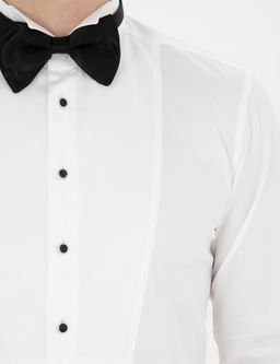 Beyaz Ekstra Slim Fit Smokin G_mlek