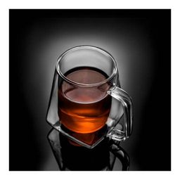 Кружка стеклянная Walmer Spirit с двойными стенками, 0.3 л, цвет прозрачный  фото 4