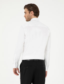 Beyaz Likral_ Kolay _t_lenebilir Ekstra Slim Fit Basic G_mlek